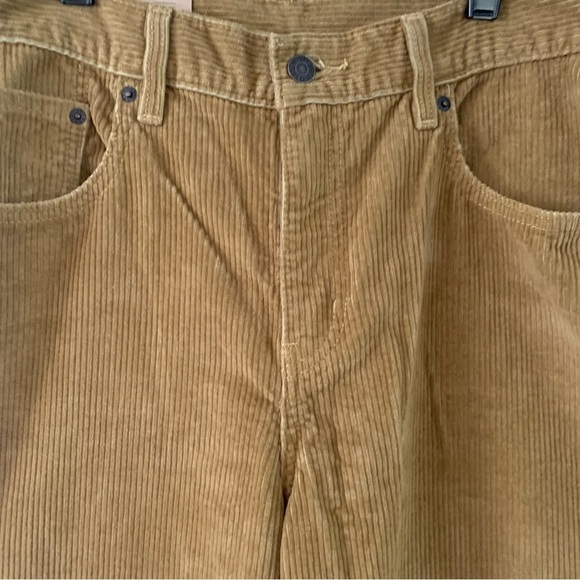 Levi’s Low Pro Mid Rise Straight Leg Corduroy Pants Tan Womens 31x30 - Picture 3 of 12